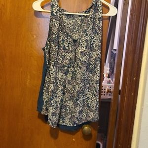 Loft floral tank top